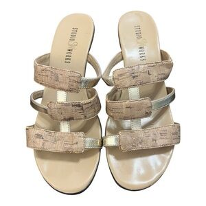 Studio Works Bermuda sandals with pumps slip on size 7.5
